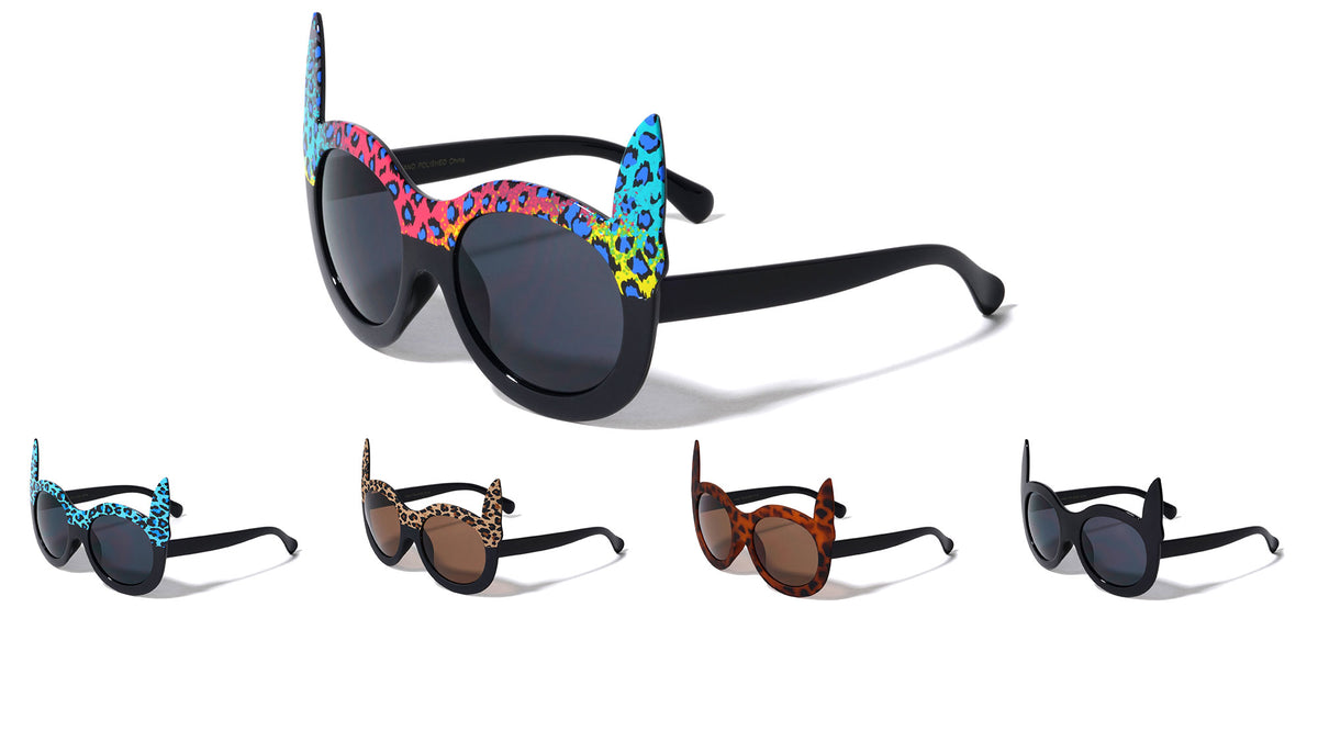 Party Animal Ears Round Wholesale Sunglasses