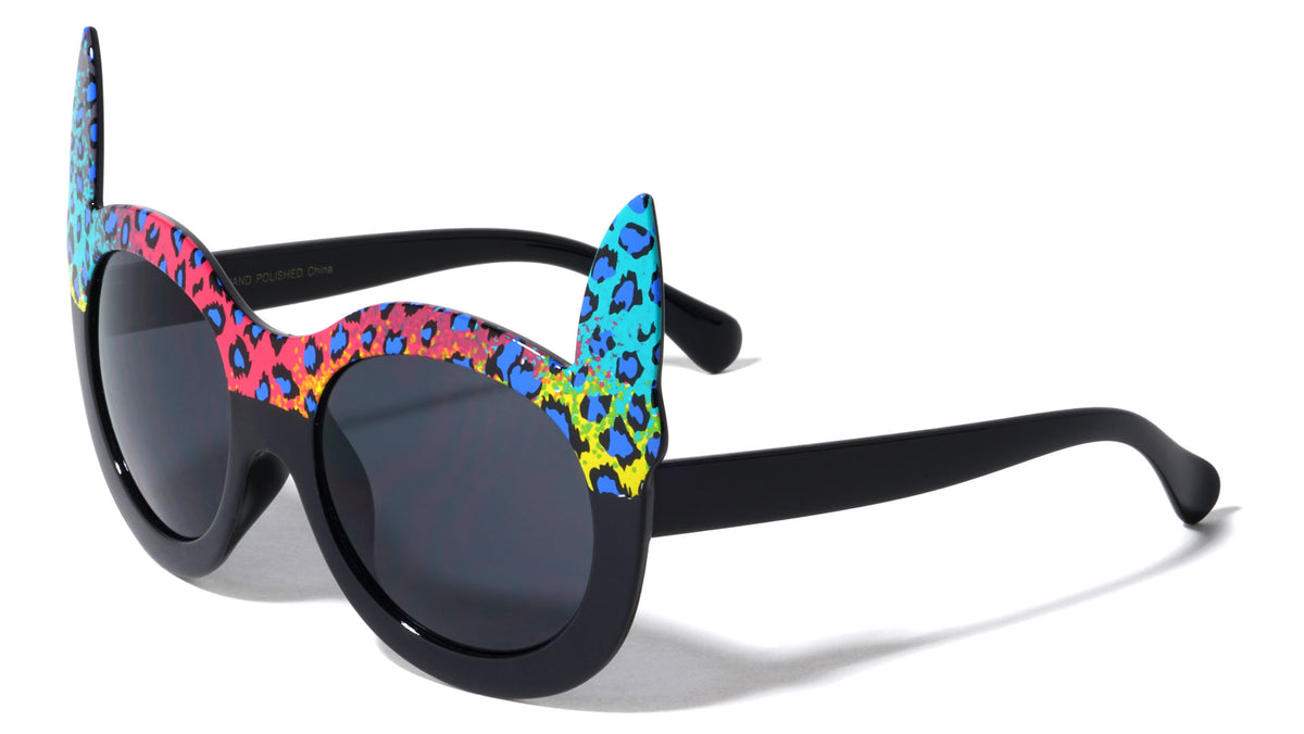 Party Animal Ears Round Wholesale Sunglasses