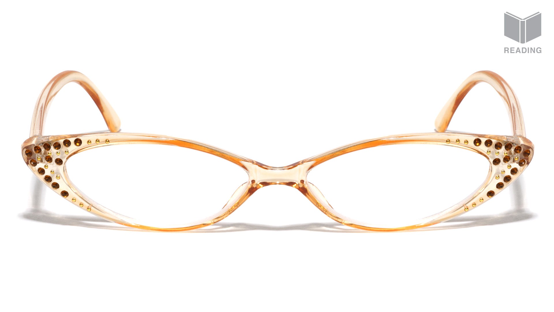 Small Reading Rhinestone Thin Cat Eye Bulk Glasses Frontier