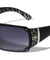 KLEO Rhinestone One Piece Shield Fashion Wholesale Sunglasses