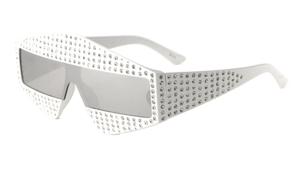 Rectangle Diamond Rhinestone Wholesale Sunglasses