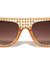 Frontal Rhinestone Flat Top Fashion Cat Eye Bulk Wholesale Sunglasses