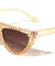 Frontal Rhinestone Flat Top Fashion Cat Eye Bulk Wholesale Sunglasses