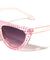 Frontal Rhinestone Flat Top Fashion Cat Eye Bulk Wholesale Sunglasses