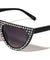 Frontal Rhinestone Flat Top Fashion Cat Eye Bulk Wholesale Sunglasses