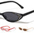 Rhinestoned Thin Cat Eye Bulk Wholesale Sunglasses