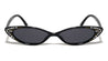 Rhinestoned Thin Cat Eye Bulk Wholesale Sunglasses
