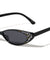 Rhinestoned Thin Cat Eye Bulk Wholesale Sunglasses