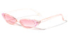 Rhinestoned Thin Cat Eye Bulk Wholesale Sunglasses
