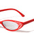 Rhinestoned Thin Cat Eye Bulk Wholesale Sunglasses
