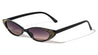 Rhinestoned Thin Cat Eye Bulk Wholesale Sunglasses