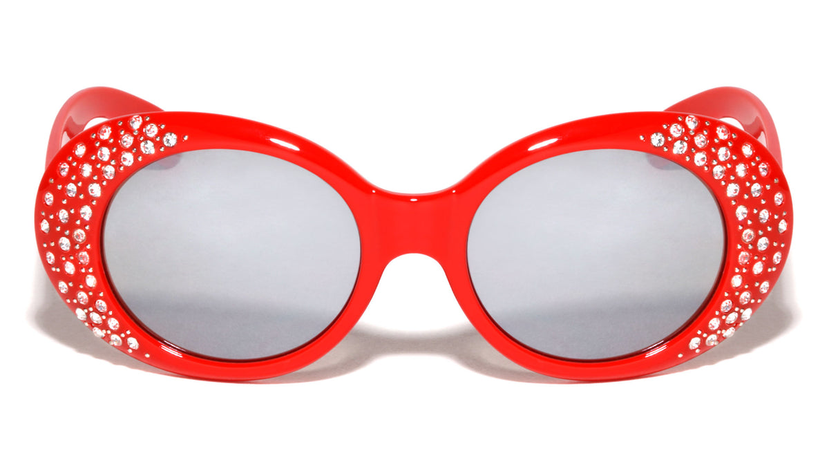 Rhinestone Oval Fashion Wholesale Sunglasses