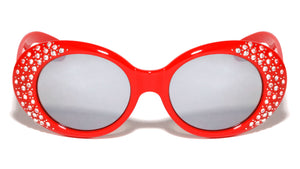 Rhinestone Oval Fashion Wholesale Sunglasses
