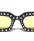 Pearl Rhinestone Rectangle Sunglasses Wholesale