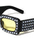Pearl Rhinestone Rectangle Sunglasses Wholesale