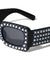 Pearl Rhinestone Rectangle Sunglasses Wholesale