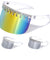 Color Mirror One Piece Shield Lens Rhinestone Visor Wholesale Sunglasses