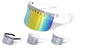 Color Mirror One Piece Shield Lens Rhinestone Visor Wholesale Sunglasses