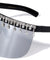 Color Mirror One Piece Shield Lens Rhinestone Visor Wholesale Sunglasses