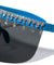 Super Dark Lens One Piece Shield Rhinestone Visor Wholesale Sunglasses