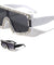 Diamond Rhinestone Flat Top Shield Rectangle Wholesale Sunglasses