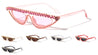 Rhinestone Flat Top Fashion Wholesale Sunglasses