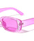 Rhinestone Rectangle Thick Temple Wholesale Sunglasses