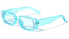 Rhinestone Rectangle Thick Temple Wholesale Sunglasses