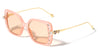 Side Rhinestone Temple Fashion Squared Butterfly Wholesale Sunglasses