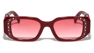 Frontal Rhinestone Fashion Geometric Butterfly Wholesale Sunglasses