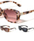 Hinge Rhinestone Accent Oversized Fashion Butterfly Wholesale Sunglasses