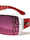 KLEO Floral Hinge Metal Cutout One Piece Shield Wholesale Sunglasses