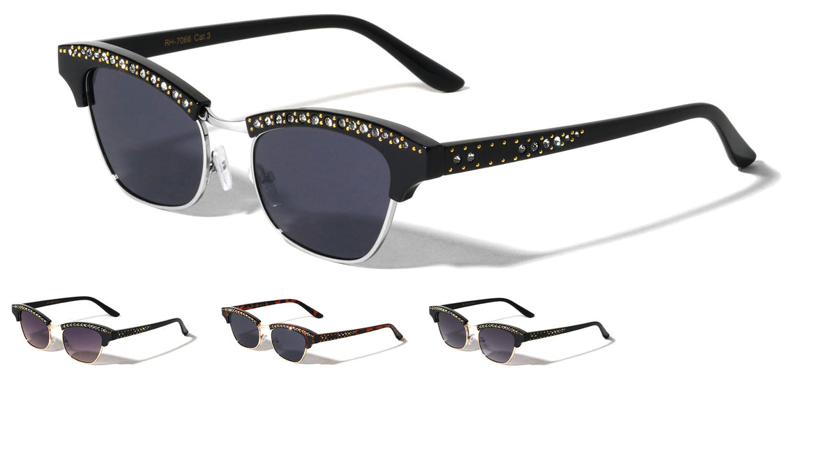Rhinestone Combination Fashion Sunglasses Wholesale