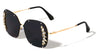 Rhinestone Rimless Studded Fashion Butterfly Wholesale Sunglasses