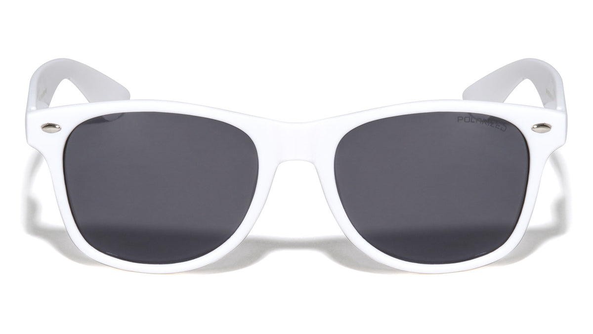 Classic Spring Hinge Polarized White Wholesale Bulk Sunglasses