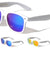 Spring Hinge White Frame Color Mirror Lens Classic Wholesale Sunglasses