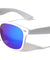 Spring Hinge White Frame Color Mirror Lens Classic Wholesale Sunglasses