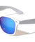 Spring Hinge White Frame Color Mirror Lens Classic Wholesale Sunglasses