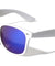 Spring Hinge White Frame Color Mirror Lens Classic Wholesale Sunglasses