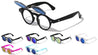 Retro Frame with Flip Color Mirror Lens Wholesale Sunglasses
