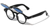 Retro Frame with Flip Color Mirror Lens Wholesale Sunglasses
