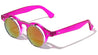 Retro Frame with Flip Color Mirror Lens Wholesale Sunglasses