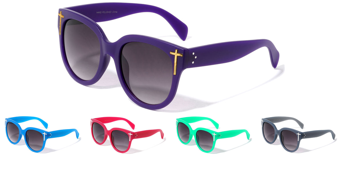 Color Frame Classic Cross Wholesale Sunglasses