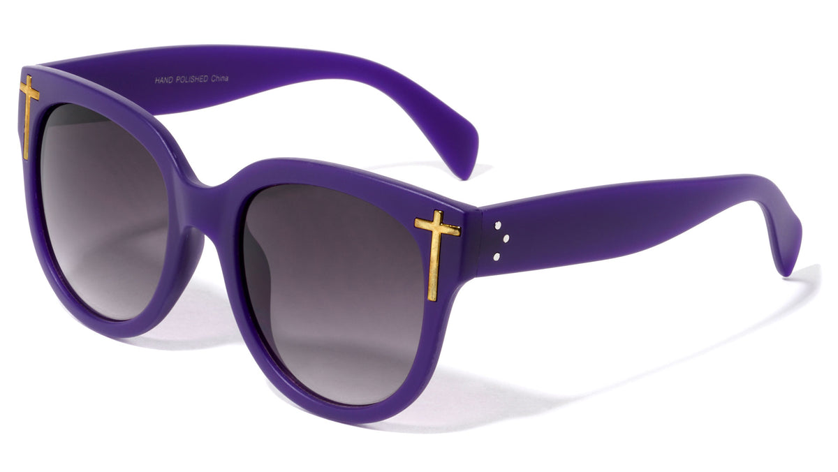 Color Frame Classic Cross Wholesale Sunglasses