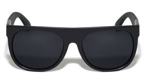 Plastic Flat Top Leaf Temple Sunglasses