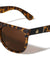 Plastic Flat Top Leaf Temple Sunglasses