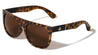 Plastic Flat Top Leaf Temple Sunglasses