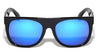 Leaf Flat Top Color Mirror Fashion Wholesale Sunglasses