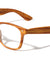 Spring Hinge Wood Pattern Print Classic Clear Lens Wholesale Bulk Glasses