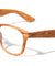Spring Hinge Wood Pattern Print Classic Clear Lens Wholesale Bulk Glasses